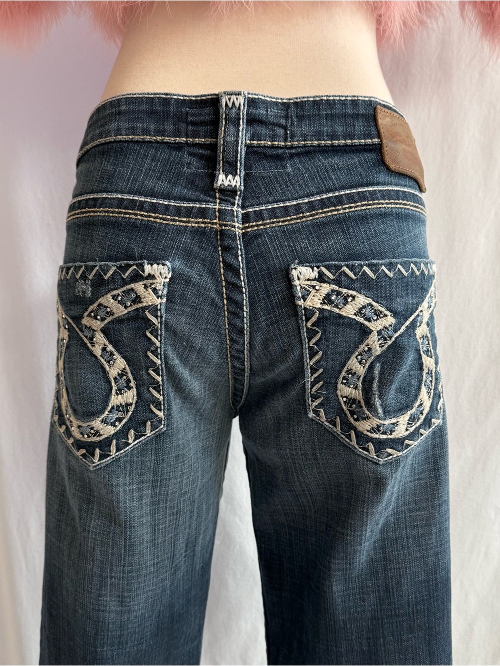 Vintage Y2K Big Star Cropped Jeans - Picture 3 of 6